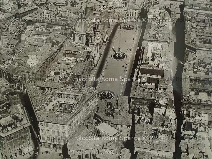 Vista aerea della zona di piazza Navona