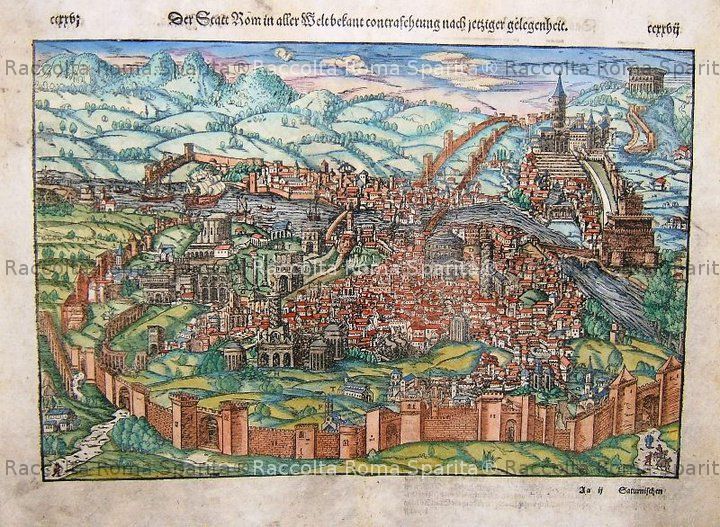 Pianta della città di Roma