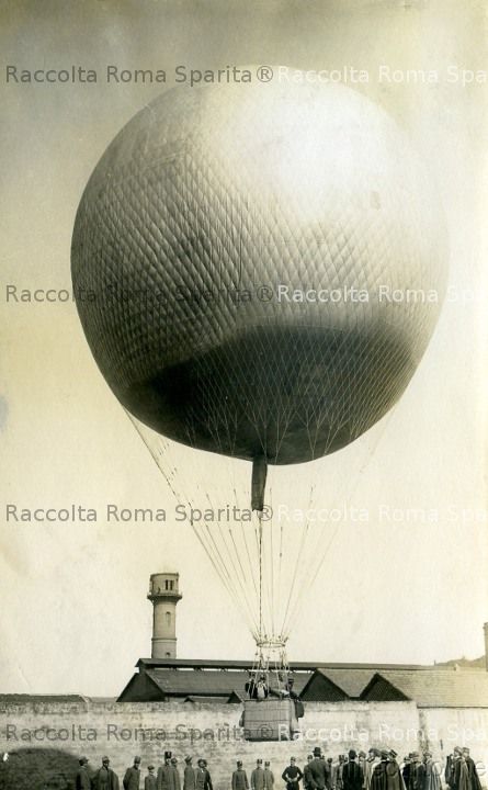 Farnesina - Innalzamento con pallone aerostatico