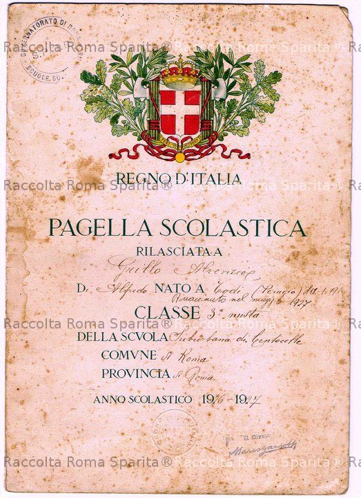 Pagella scolastica