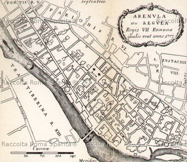 Mappa del Rione Regola