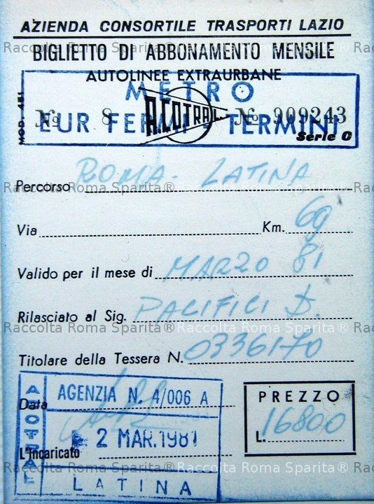 Abbonamento  Acotral 