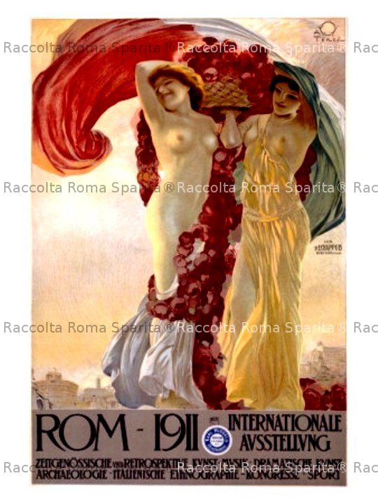 Manifesto Pubblicitario della Esposizione Etnografica di Roma 1911