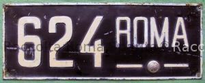 Targa "624 Roma"