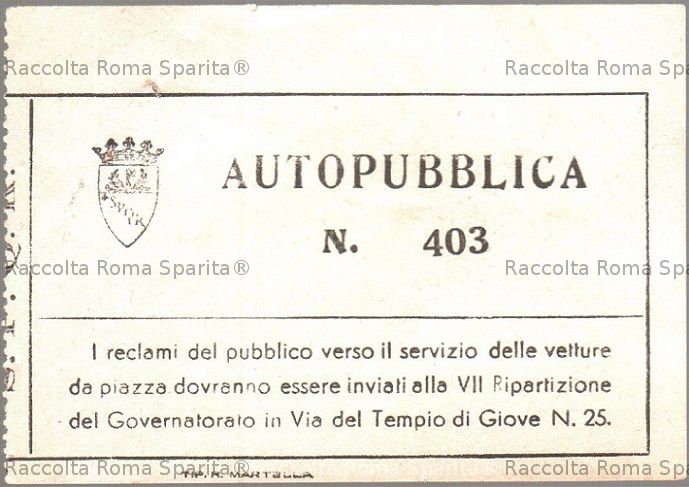 Antico biglietto